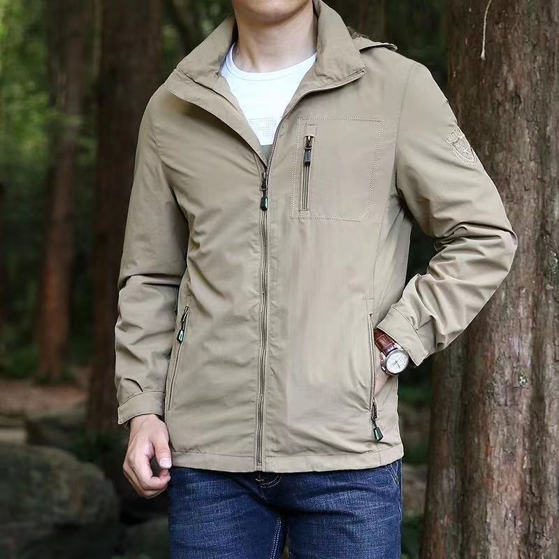 Men's Zip-Up Hooded Jacket