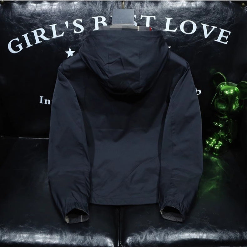 Men's Hooded Zip-Up Windbreaker