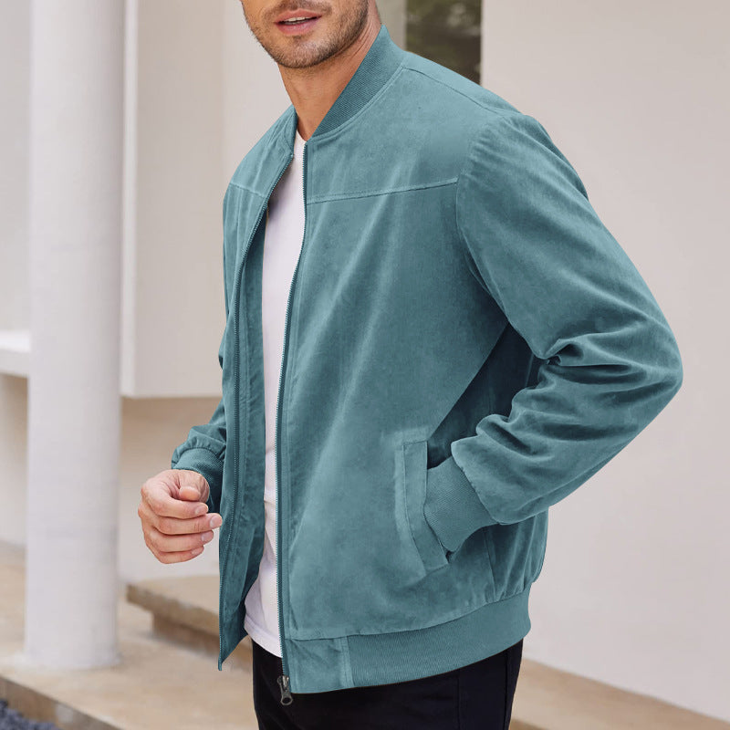 Men's Zip-Up Bomber Jacket