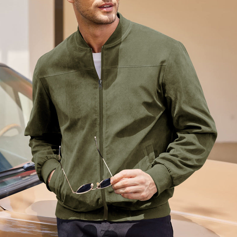Men's Zip-Up Bomber Jacket