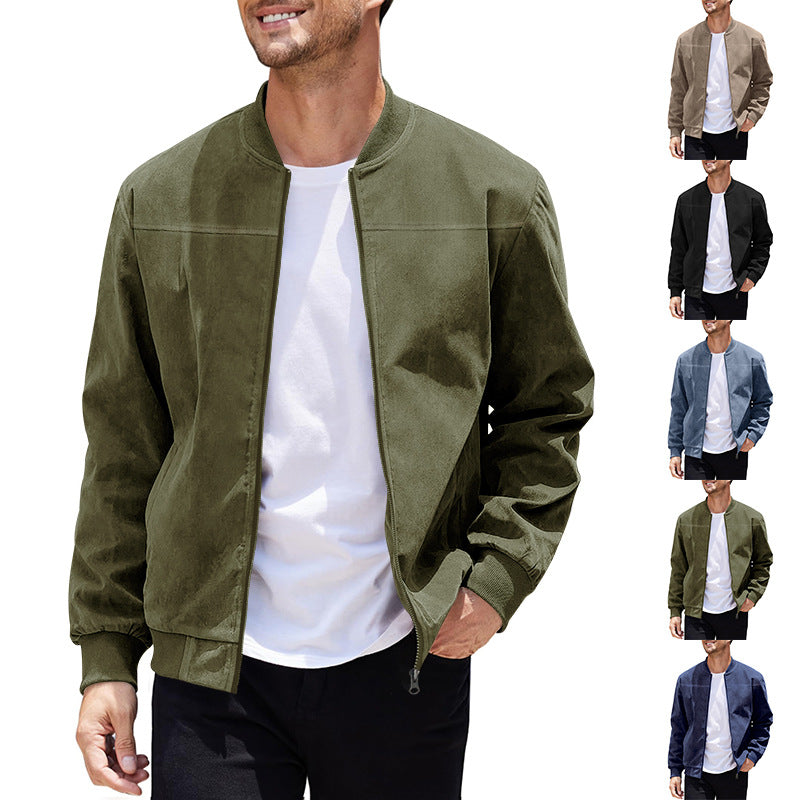 Men's Zip-Up Bomber Jacket